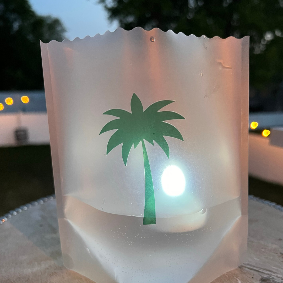 PALM TREE Luminaries, Set of 4