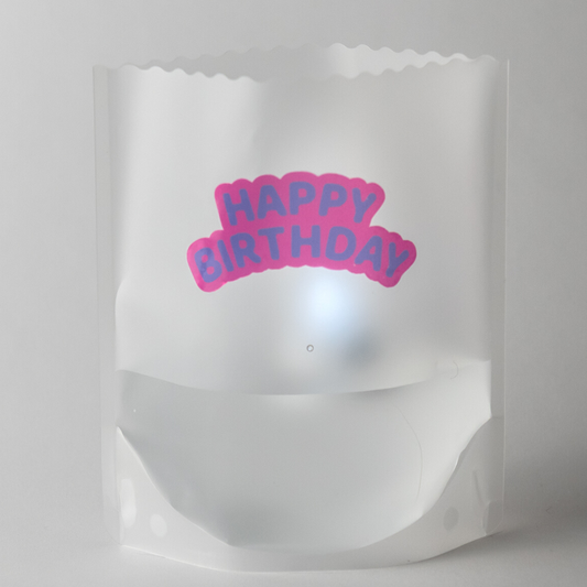 HAPPY BIRTHDAY Luminaries, Set of 4