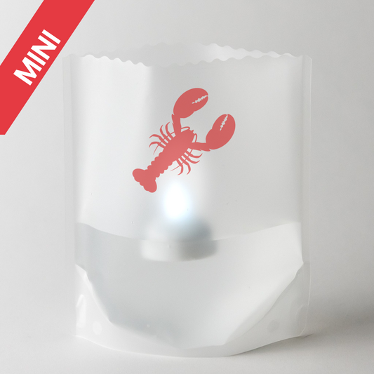 MINI Lobster Luminaries| Lobster Party Decor| Beach Party Decorations