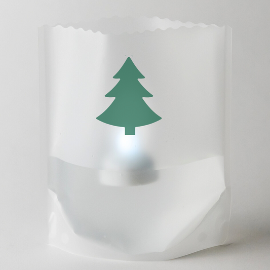 HOLIDAY TREE Luminaries, set of 4