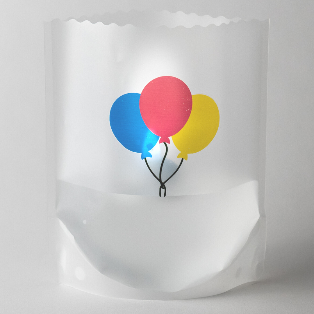 BIRTHDAY BALLOON Luminaries, Set of 4