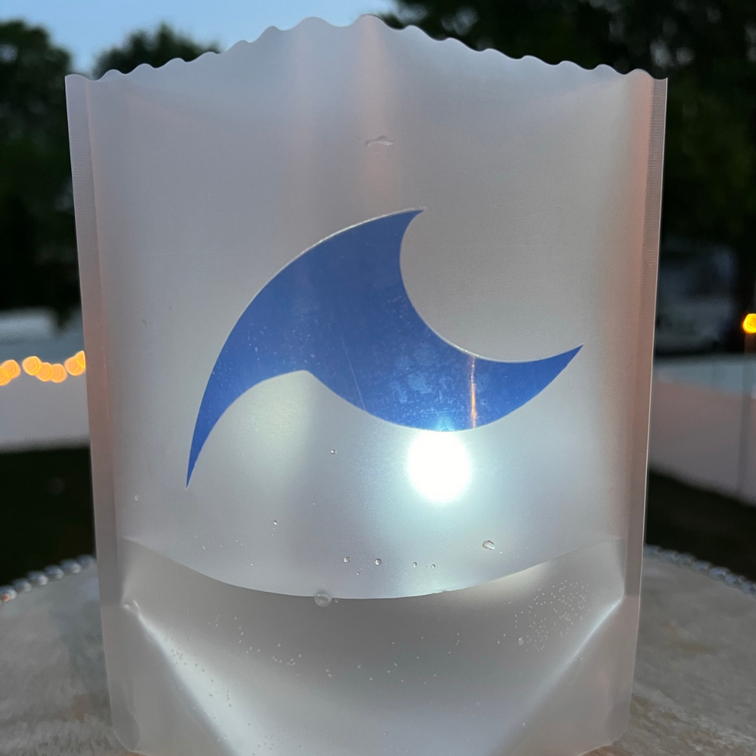 WAVE Luminaries, Set of 4, Pick Your Color!