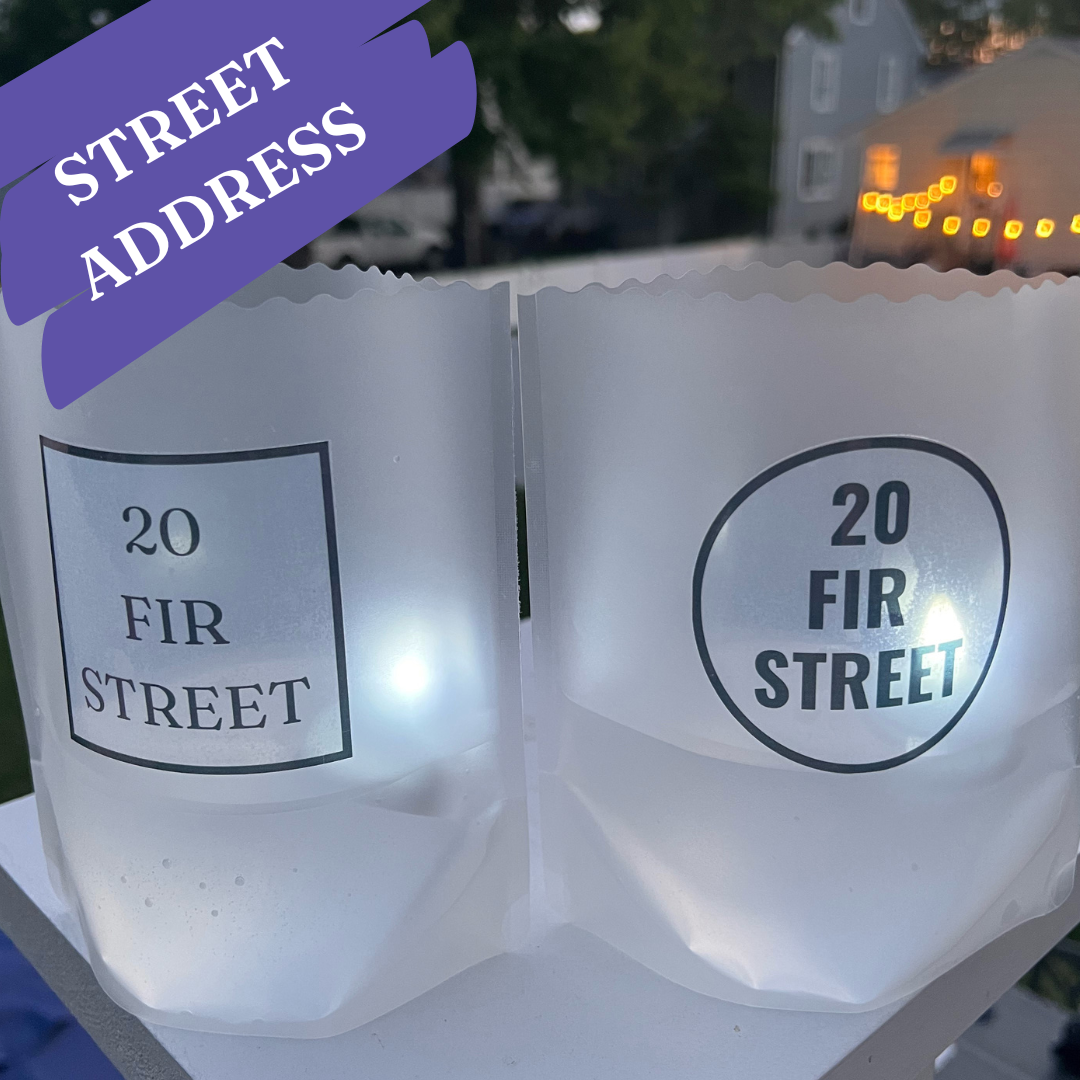 CUSTOM Luminaries, Set of 4, Design Your Own