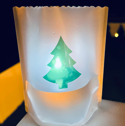 HOLIDAY TREE Luminaries, set of 4