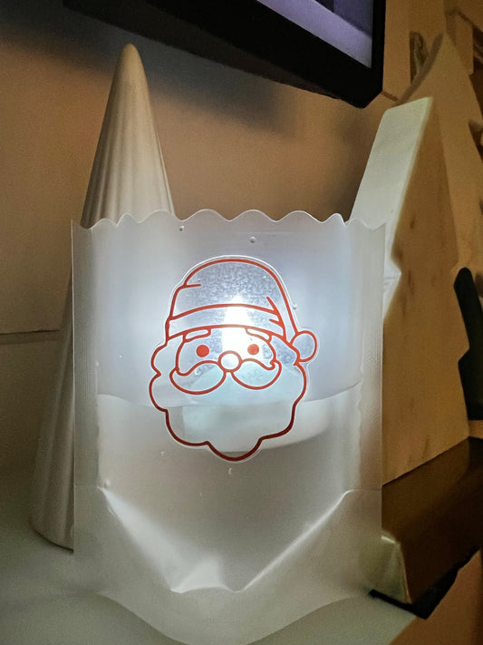 Holiday MINI's - SANTA Luminaries, Set of 4