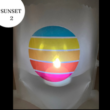 Load image into Gallery viewer, SUNSET Luminaries, Set of 4, Pick your Sunset!
